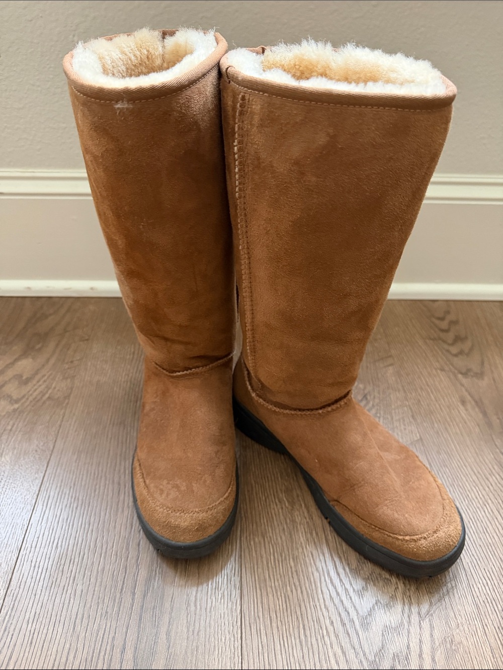 UGG Tall Classic Suede Winter Boots - Chestnut